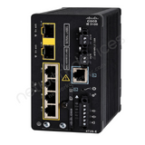 Cisco Catalyst IE3100 IE-3100-4T2S-E Rugged Industrial Switch, 4 x 1G copper, 2 x 1G SFP - angled front view | Network Devices Inc.