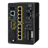 Cisco Catalyst IE3200 IE-3200-8T2S-E Rugged Industrial Switch, 8 x 1G copper, 2 x 1G SFP - angled front view | Network Devices Inc.