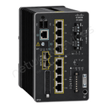 Cisco Catalyst IE3400 IE-3400-8P2S-E Rugged Industrial Switch, 8 x PoE+, 2 x 1G SFP - front view | Network Devices Inc.