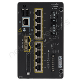 Cisco Catalyst IE3400 IE-3400-8P2S-E Rugged Industrial Switch, 8 x PoE+, 2 x 1G SFP - port detail view | Network Devices Inc.