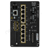 Cisco Catalyst IE3400 IE-3400-8T2S-E Rugged Industrial Switch, 8 x 1G copper, 2 x 1G SFP - port detail view | Network Devices Inc.