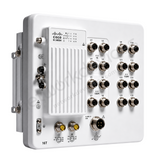 Cisco Catalyst IE3400H IE-3400H-16T-A Rugged Industrial Switch, 16 x 1G copper - front view | Network Devices Inc.