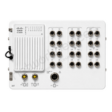 Cisco Catalyst IE3400H IE-3400H-24T-A Rugged Industrial Switch, 24 x 1G copper - port detail view | Network Devices Inc.