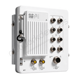 Cisco Catalyst IE3400H IE-3400H-8FT-A Rugged Industrial Switch, 8 x 100M copper - front view | Network Devices Inc.