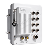 Cisco Catalyst IE3400H IE-3400H-8T-A Rugged Industrial Switch, 8 x 1G copper - front view | Network Devices Inc.