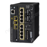 Cisco Catalyst IE3500 IE-3500-8P3S-A Rugged Industrial Switch, 8 x PoE+, 3 x 1G SFP - angled front view | Network Devices Inc.