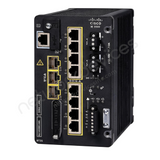 Cisco Catalyst IE3500 IE-3500-8T3S-E Rugged Industrial Switch, 8 x 1G copper, 3 x 1G SFP - angled front view | Network Devices Inc.