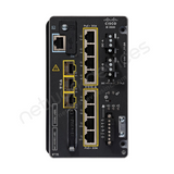 Cisco Catalyst IE3500 IE-3500-8T3S-E Rugged Industrial Switch, 8 x 1G copper, 3 x 1G SFP - port detail view | Network Devices Inc.