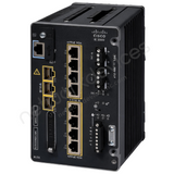Cisco Catalyst IE3500 IE-3500-8U3X-A Rugged Industrial Switch, 8 x UPOE, 3 x 10G SFP+ - angled front view | Network Devices Inc.