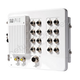 Cisco Catalyst IE3500H IE-3500H-16T-A Rugged Industrial Switch, 16 x 1G copper - angled front view | Network Devices Inc.