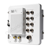Cisco Catalyst IE3500H IE-3500H-8T-A Rugged Industrial Switch, 8 x 1G copper - angled front view | Network Devices Inc.