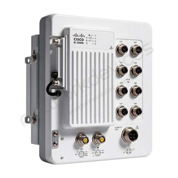 Cisco IE3500H IE-3500H-8T-E 8-Port IP67 M12 Industrial Switch, Network Essentials