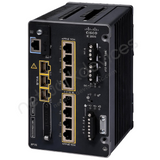 Cisco Catalyst IE3505 IE-3505-8P3S-E Rugged Industrial Switch, 8 x PoE+, 3 x 1G SFP - angled front view | Network Devices Inc.