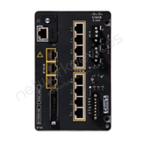 Cisco Catalyst IE3505 IE-3505-8T3S-E Rugged Industrial Switch, 8 x 1G copper, 3 x 1G SFP - port detail view | Network Devices Inc.