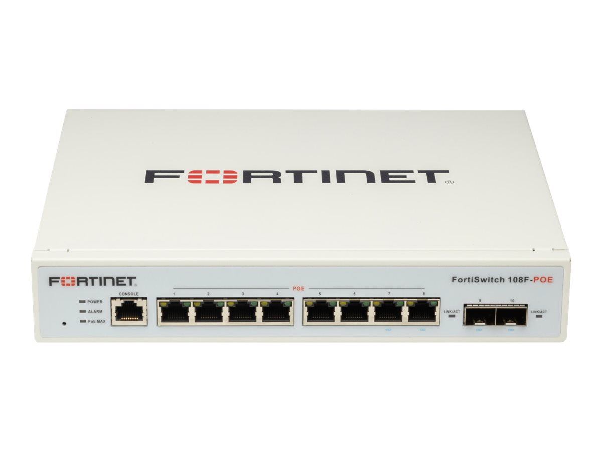 Fortinet FortiSwitch-124F FortiSwitch-124F is a performance/price  competitive switch with 24x GE port + 4x SFP+ port + 1x RJ45 console