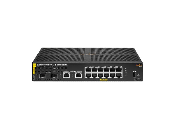 HPE Aruba 6100 12G Class4 PoE 2G/2SFP+ 139W Switch (JL679A)