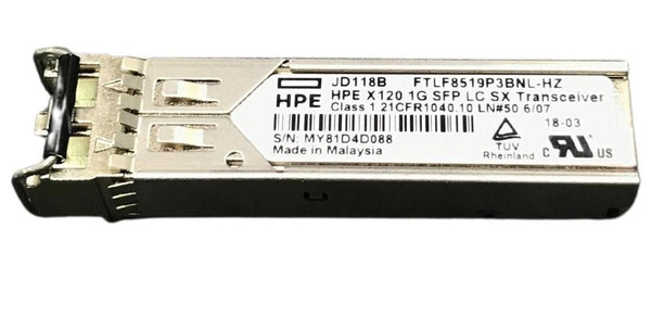 HPE HP X120 1G SFP LC SX Transceiver (JD118B)