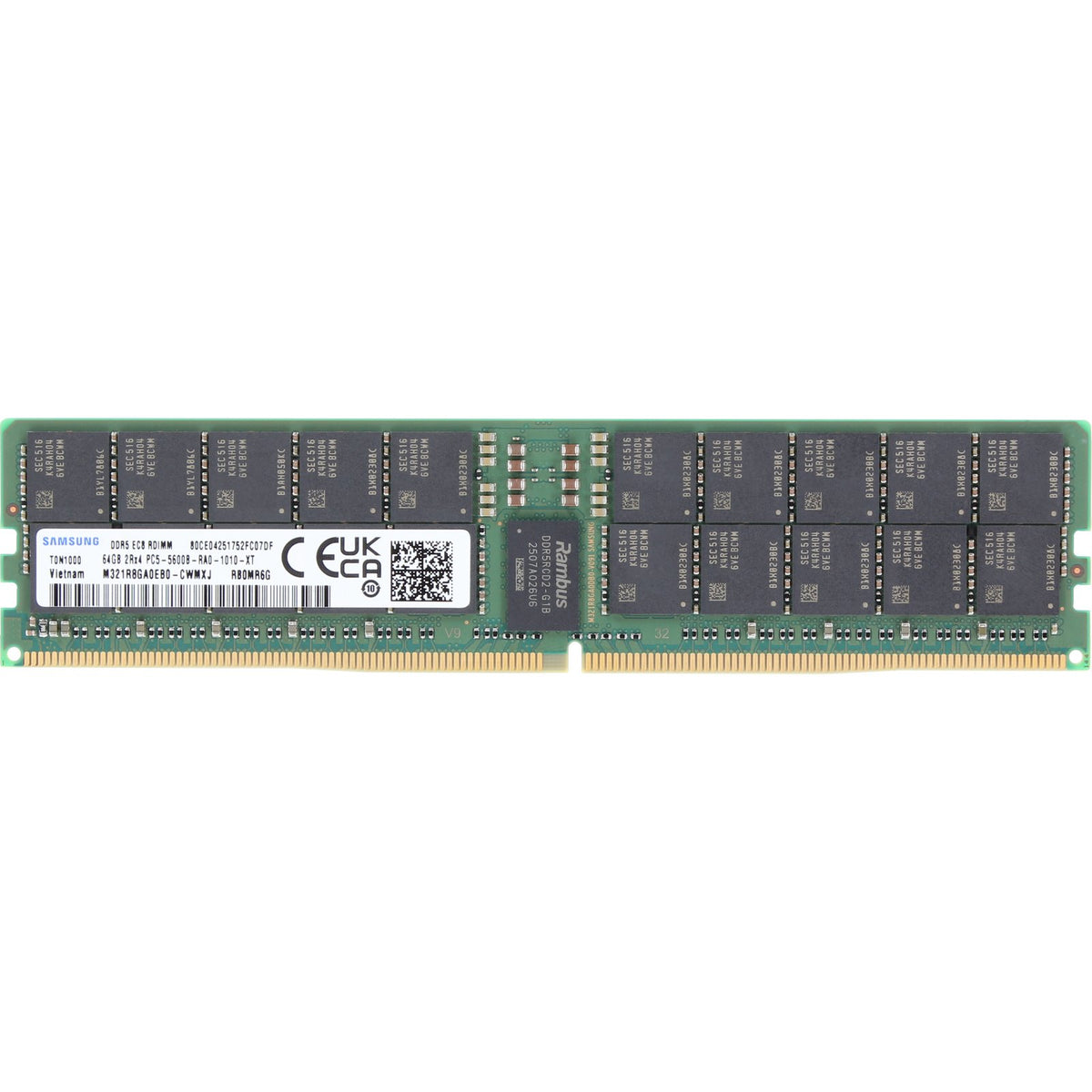Samsung M321R8GA0EB0-CWMXJ 64GB DDR5-5600 ECC RDIMM Server Memory Module