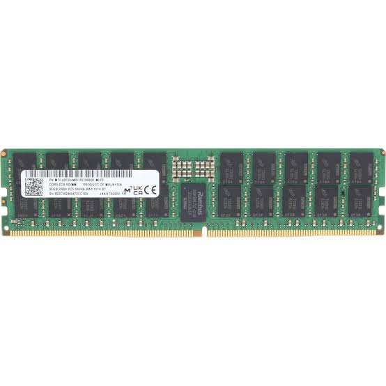 Micron MTC40F2046S1RC64BR 64GB DDR5-6400 ECC RDIMM Server Memory Module