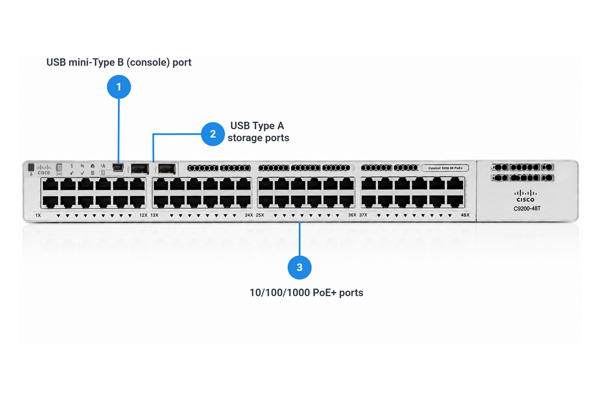 Cisco Catalyst C9200-48T-E 48-Port 1G Data Switch with Modular Uplinks, Network Essentials