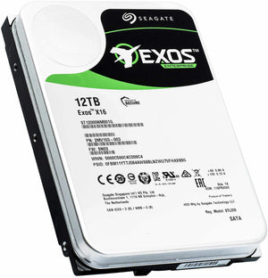 Seagate Exos X16 12TB 7.2K RPM SATA 6Gb/s 512e/4Kn 256MB 3.5" HDD (ST12000NM001G)