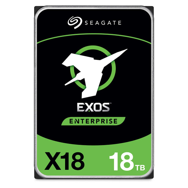 Seagate Exos X18 18TB Enterprise HDD - CMR 3.5 Inch Hyperscale SATA 6Gb/s (ST18000NM000J)