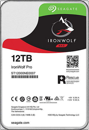 Seagate 3.5" 12 TB IronWolf Pro ST12000NE0008 SATA 3.0 7200 RPM Hard Disk